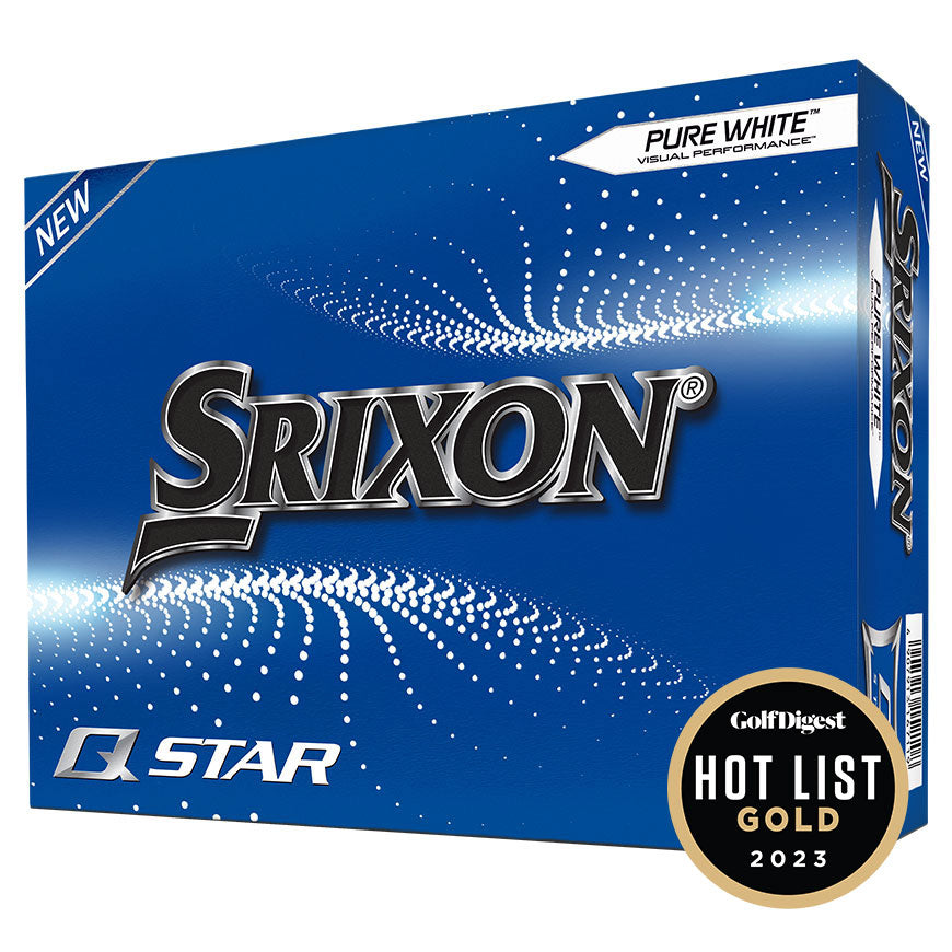 Srixon Pure White Q Star Dozen Golf Balls