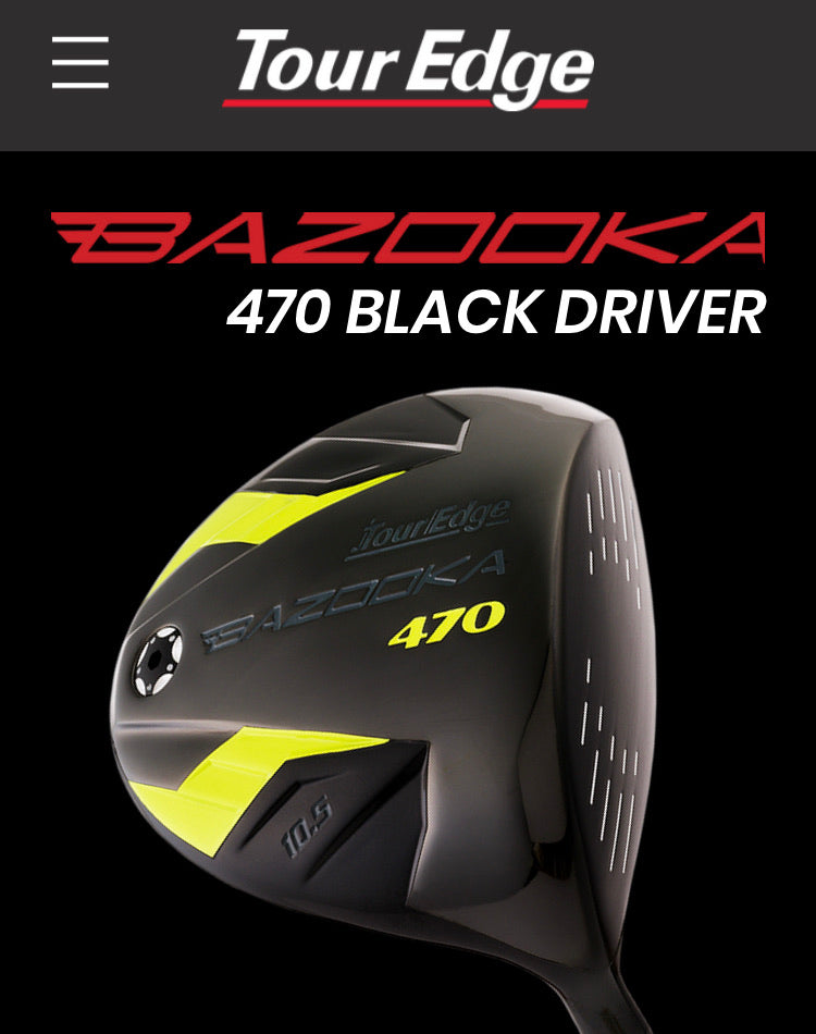 Bazooka 470 Black Driver Barnes Brook Golf Course