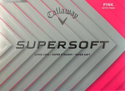 Callaway Supersoft 2026 Pink Golf Balls 1 dozen