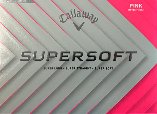 Callaway Supersoft 2026 Pink Golf Balls 1 dozen