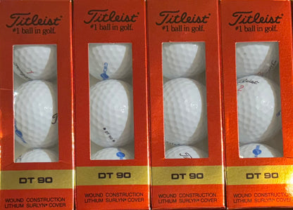 Titleist DT 90 Dozen Logo white golf balls