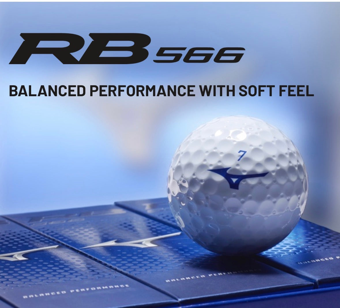 Mizuno RB 566 Golf Balls one dozen white