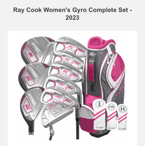 Ray Cook Ladies Gyro Complete Golf Set ladies right hand bag included