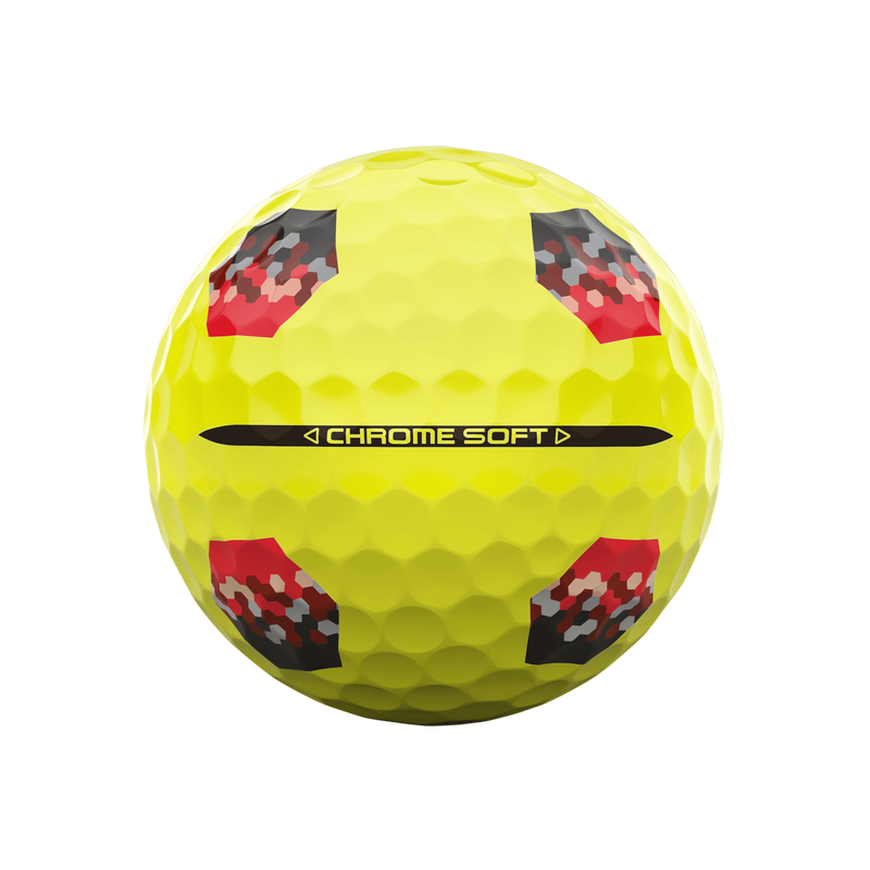 Chrome Soft TruTrack Yellow Golf Balls