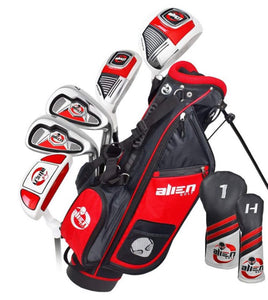 Junior Golf Alien Junior 8 Piece Golf Set - Ages 9-12 Red / Black