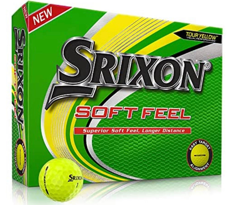 Srixon Soft Feel Golf Balls One Dozen white or yellow