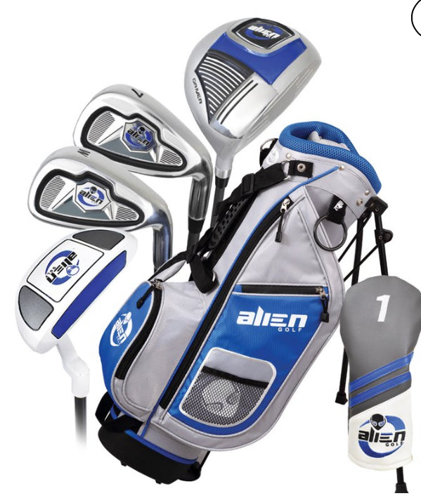 Junior golf clubs Alien Junior 6 Piece Golf Set - Ages 6-8 Blue / Gray