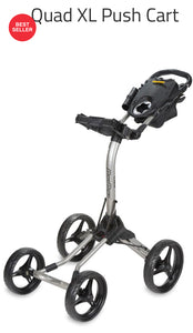 Bag Boy Quad XL Push Cart Silver Black